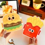 Creative Cartoon Bento Box Divided Leakproof Portable Lunch Box Hamburger French Fries Food Container Picnic - Image 4