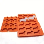 Dachshund Dog Shaped Silicone Ice Cube Molds and Tray 1 Piece