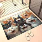 Cat Doormat - Wipe Your Filth On A Cat's Face - Image 3