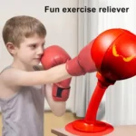 Stress Reliever Punching Bag Toy Boxing Bag With Suction Cup Tabletop Punching Bag with Inflator Fun Punch Rage Bag Table - Image 2