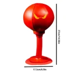 Stress Reliever Punching Bag Toy Boxing Bag With Suction Cup Tabletop Punching Bag with Inflator Fun Punch Rage Bag Table - Image 3