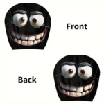 2pcs Face Printed Car Headrest Covers - No Matter How Old You Are, You're Still Twelve Because You Find These Funny - Image 3