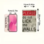 "Do Not Lick the Wall" Sign - It's Health And Safety Gone Mad I Tell You - Image 3