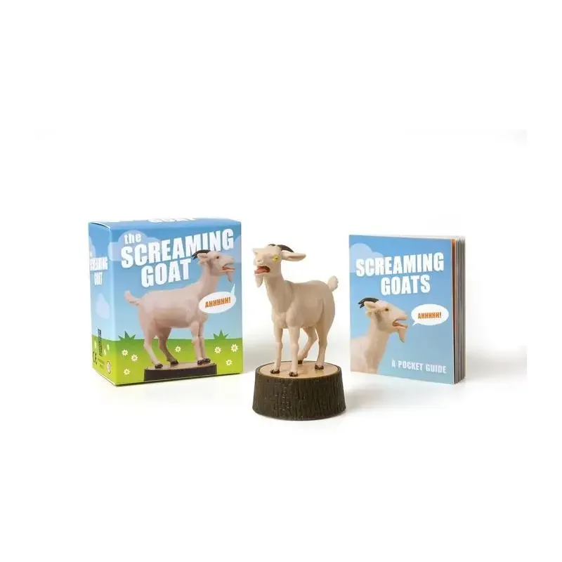 kf-S559e39931a6c42f4bbf4f6f1350f9e942 Screaming Goat Figurine It's A Goat, It's Small. It Screams. Nothing Else - Image 1