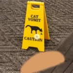 Cat Vomit Sign - You'll Never Regret Buying This. Probably - Image 3
